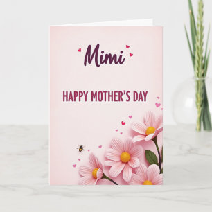 Carte florale de la fête des mères de Sweet Mimi