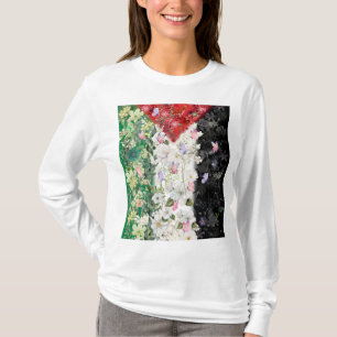 Carte florale de la Palestine - T-shirt de la cart