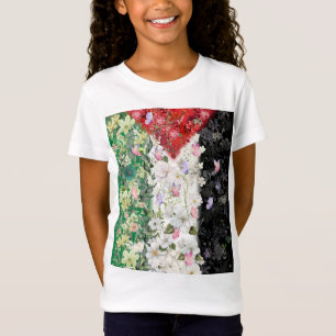 Carte florale de la Palestine - T-shirt de la cart