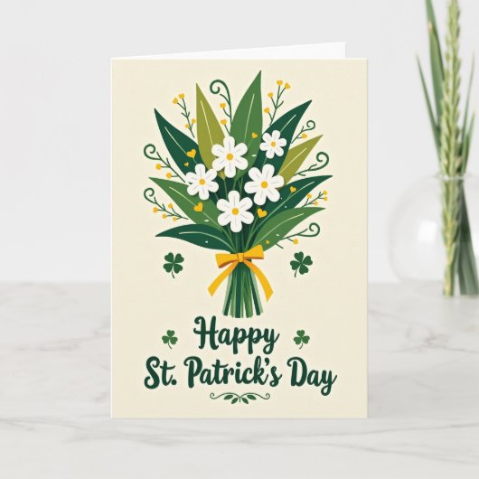 Carte florale de la Saint-Patrick (Devant)