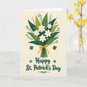 Carte florale de la Saint-Patrick (Fleur jaune)