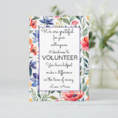 carte florale de la semaine d'appréciation du béné (Debout devant)