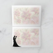 Carte florale de mariés dansants (Intérieur)