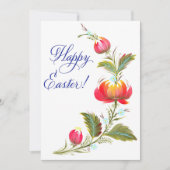 Carte florale de Pâques peinte à la main (Devant)