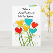 Carte Florale de praticien en soins infirmiers à l (Fleur jaune)