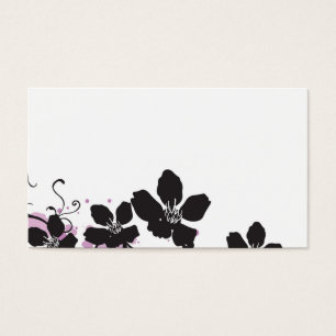Carte florale de profil