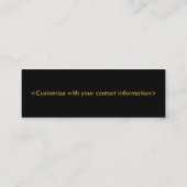 Carte florale de profil (Dos)