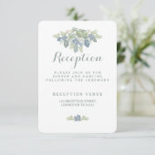 Carte florale de réception de mariage de bouquet (Debout devant)