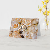 Carte Florale de Roses Blanches Modernes 20e anniv (Fleur jaune)