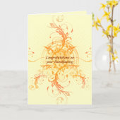 Carte florale de Sun Handfasting (Fleur jaune)