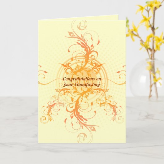 Carte florale de Sun Handfasting (Fleur jaune)