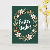Carte florale de vœux saisonniers (Fleur jaune)