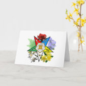 Carte florale d'emblème d'OES (Fleur jaune)