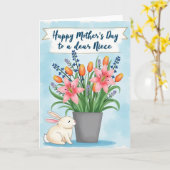 Carte Florale des Fleurs Printanières (Fleur jaune)