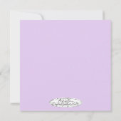 Carte florale d'imaginaire merci (Dos)