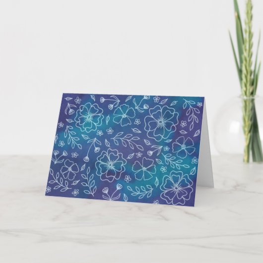 Carte florale dynamique (Devant)