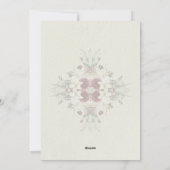 Carte Florale Eid Adha Mubarak | Islam Blanc & Mau (Dos)