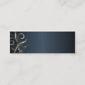 Carte florale élégante de profil de remous (Dos)