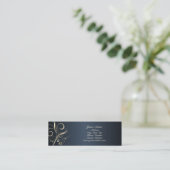 Carte florale élégante de profil de remous (Debout devant)