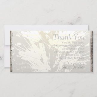 Carte florale élégante du Merci P de sympathie de