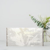 Carte florale élégante du Merci P de sympathie de (Debout devant)