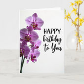 Carte florale élégante rayée (Fleur jaune)