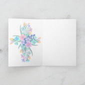 Carte florale en forme de croix (Intérieur)