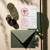 Carte florale en verre