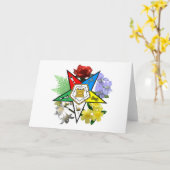 Carte Florale Etoile Orientale (Fleur jaune)