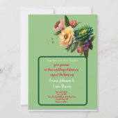 carte florale faire-part de mariage (Devant)