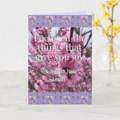 Carte florale Fleurs roses à l'Attention de la Joi (Fleur jaune)