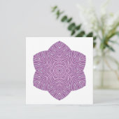 Carte florale florissante en violet (Debout devant)