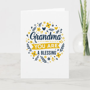 Carte Florale Grand-mère Joie