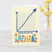 Carte florale graphique d'absence (Fleur jaune)