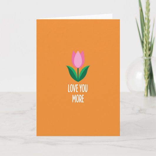 Carte Florale Je T'Aime Plus (Devant)