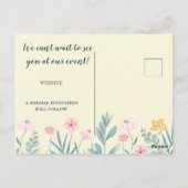 Carte florale joyeuse (Dos)