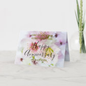 Carte Florale Joyeux Anniversaire (Devant)