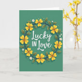 Carte florale Lucky In Love (Fleur jaune)