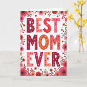 Carte Florale Meilleure Maman (Fleur jaune)