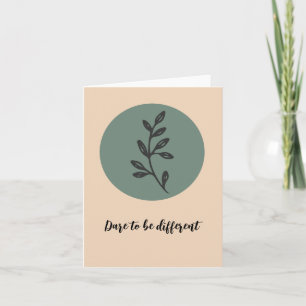 Carte florale minimaliste Boho simple