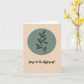 Carte florale minimaliste Boho simple (Fleur jaune)