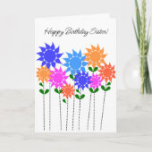 Carte florale Nun Birthday (Devant)
