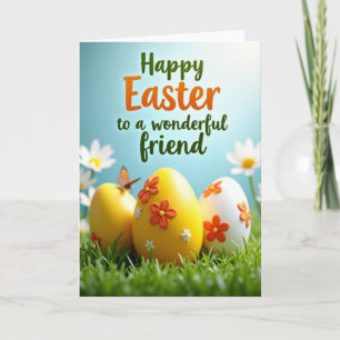 Carte florale ovale de printemps