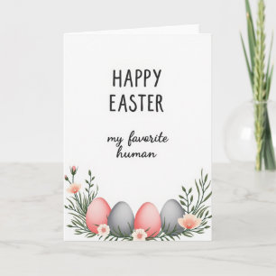 Carte florale ovale de printemps