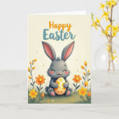 Carte florale ovoïde de printemps (Fleur jaune)