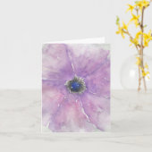 Carte florale Passion violette (Fleur jaune)