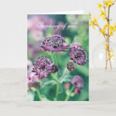 Carte Florale Pensées pour Toi (Fleur jaune)