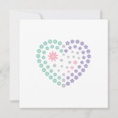 Carte florale personnalisable (Devant)