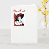 Carte Florale pour la Chère Amie (Fleur jaune)