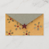 Carte florale primitive de profil (Dos)